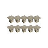 Cubist 1-7/16 in. Brushed Nickel Cabinet Hardware Knob Value Pack (10 per Pack) - Super Arbor