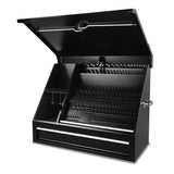 36 in. 1-Drawer Black Steel Portable Shop Tool Box with Cylinder Lock - Super Arbor