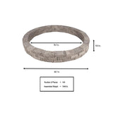 Pavestone RumbleStone 93 in. x 10.5 in. Tree Ring Kit in Greystone