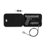 1-Gun Black Portable Travel Key Lock Gun Safe, Black - Super Arbor
