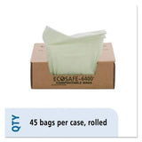 STOUT by Envision 45-Pack 13-Gallon Green Plastic Can Trash Bag