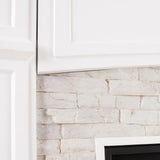 Ernesto Alexa-Enabled 45.75 in. Electric Smart Fireplace in White - Super Arbor
