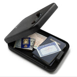 1-Gun Black Portable Travel Dial Lock Gun Safe, Black - Super Arbor