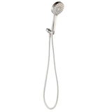 Modern 6-Spray 4.5 in. Single Wall Mount Handheld Adjustable Shower Head in Brushed Nickel - Super Arbor