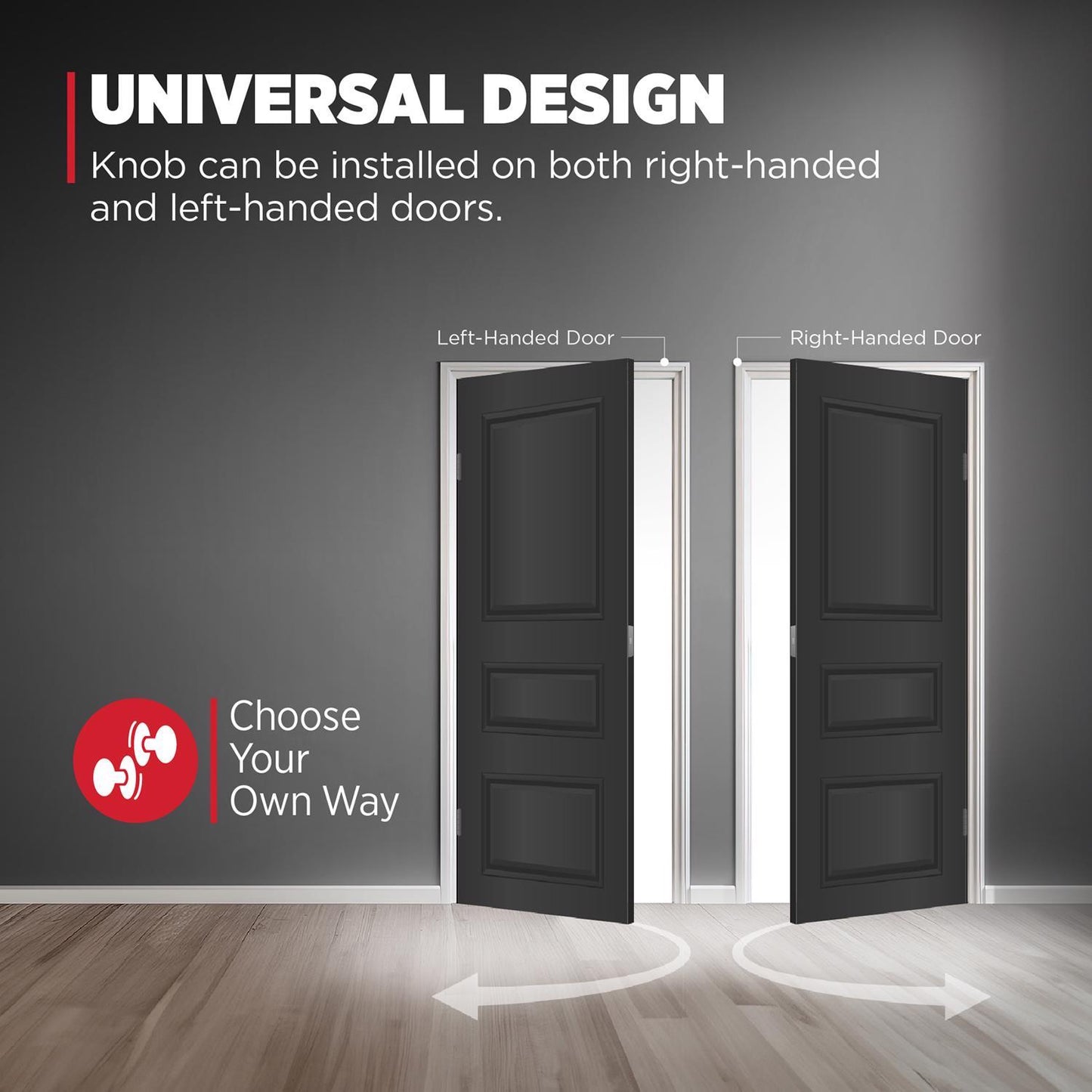 Kwikset SmartKey Juno Polished Brass Entry Lockset, ANSI/BHMA Grade 2, KW1, 1-3/4 in.