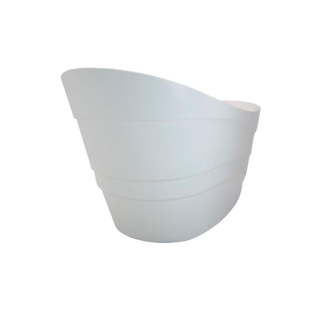 Stratus 5.6 ft. Acrylic Reversible Drain Freestanding Bathtub in Glossy White - Super Arbor