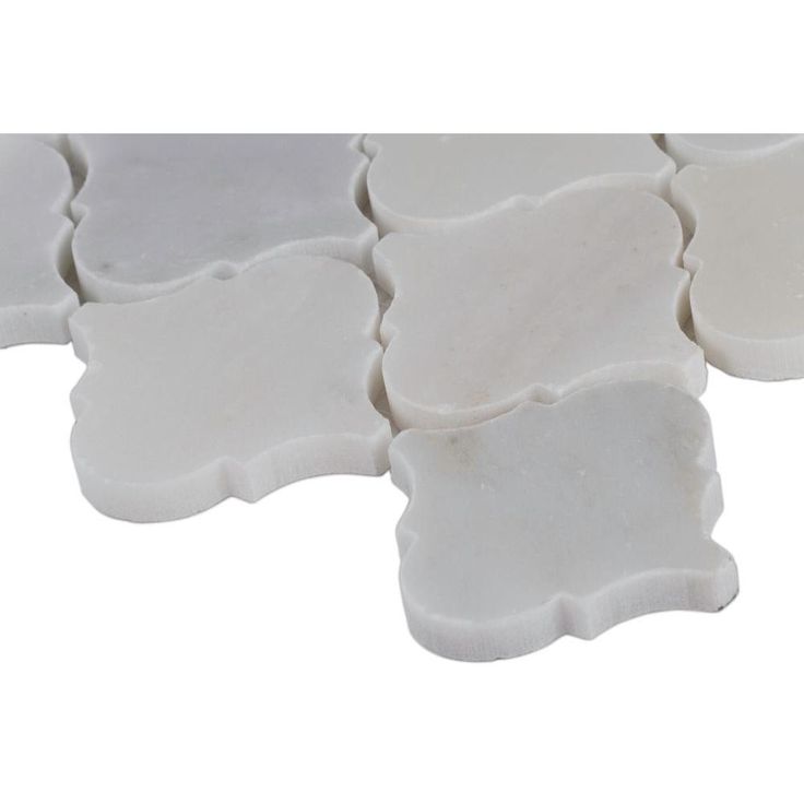 MSI Greecian White Arabesque 12 in. x 12 in. x 10 mm Polished Marble Mosaic Floor and Wall Tile (10 sq. ft./case)