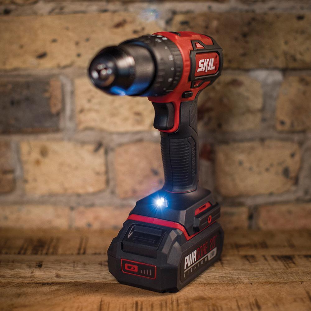 PWRCore 20-Volt Brushless Cordless 1/2 in. Hammer Drill Kit Plus 2.0Ah Lithium-Ion Battery (USB) Plus PWRJump Charger - Super Arbor