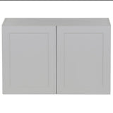 Cambridge Shaker Assembled 30x42x12.5 in. Wall Cabinet with 2 Soft Close Doors in White - Super Arbor