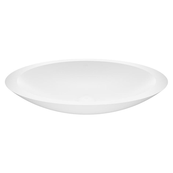 VIGO Wisteria Handmade Matte Stone Oval Vessel Bathroom Sink in Matte White