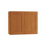 Home Decorators Collection Newport 30 in. W x 12 in. D x 24 in. H Assembled Plywood Wall Bridge Kitchen Cabinet in Cinnamon with Soft Close