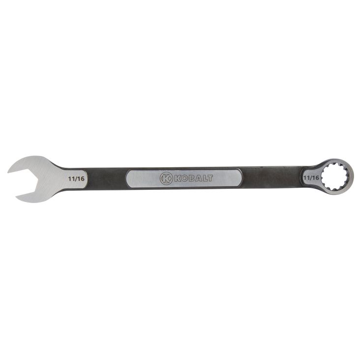 Kobalt Universal 11/16-in Spline Standard (SAE) Standard Combination Wrench