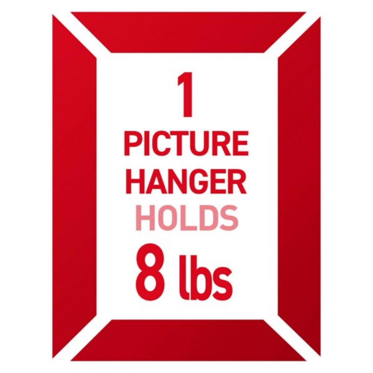 3M Command Silver Picture Hanger, Jumbo Universal, 8 lb Capacity, 1 Pack