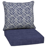 Style Selections 2-Piece Tilda Trellis Deep Seat Patio Chair Cushion