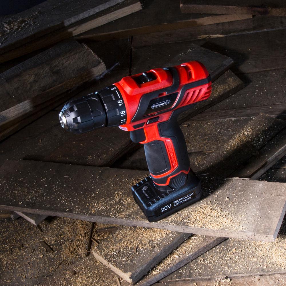 20-Volt Lithium Ion 3/8 in. Cordless Drill Set - Super Arbor