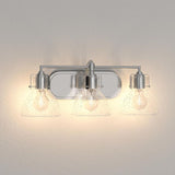 3-Light Chrome Bath Vanity Light