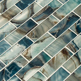 MSI Night Sky Subway 11.81 in. x 11.81 in. x 8mm Textured Glass Mesh-Mounted Mosaic Tile (9.7 sq. ft./Case)