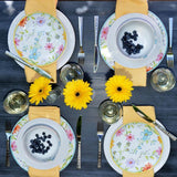 Charlotte 16-Piece Floral Multicolor Stoneware Dinnerware Set (Service for 4)