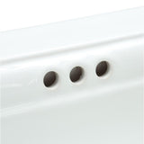 Memoirs Stately Drop-In Vitreous China Bathroom Sink in White with Overflow Drain - Super Arbor