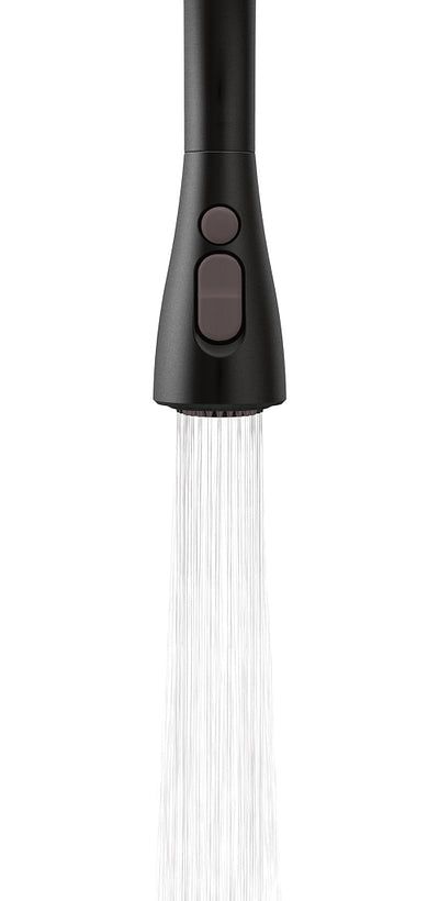 Arbor Single-Handle Pull-Down Sprayer Kitchen Faucet with Reflex and Soap/Lotion Dispenser in Matte Black