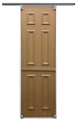 RELIABILT BY0106 48-in x 80-in Bright White Flush Prefinished Mdf Sliding Door Hardware Included
