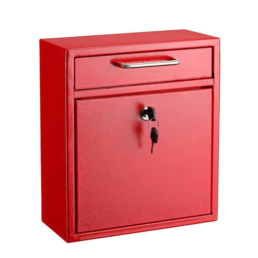 Medium Ultimate Black Wall Mounted Mail Box - Super Arbor