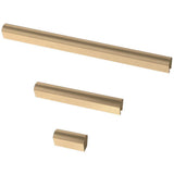 Modern Arch 1 in. to 4 in. (25 mm to 102 mm) Champagne Bronze Adjustable Drawer Pull (5-Pack) - Super Arbor