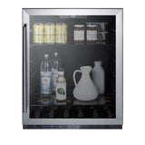 Summit Appliance 100-Can Capacity (5-cu ft) Commercial Glass Door/Black Cabinet Built-In/Freestanding Beverage Center
