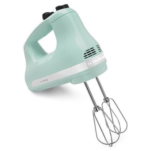 KitchenAid 60-in Cord 5-Speed Ice Blue Hand Mixer