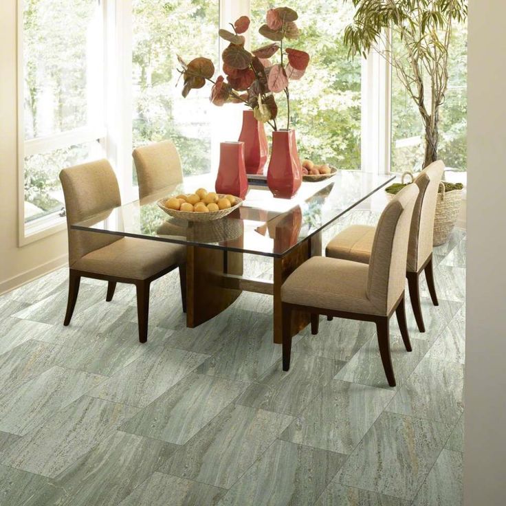 Shaw 8-Piece 12-in x 24-in Quarry Interlocking Vinyl Tile