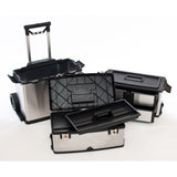 21.5 in. W Stainless Steel 3-in-1 Suitcase Tool Box - Super Arbor