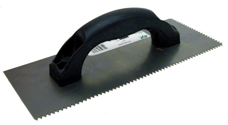 Marshalltown QLT 4 in. W x 9 in. L Steel V-Notched Trowel
