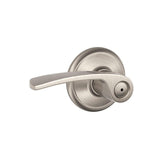 Merano Satin Nickel Privacy Bed/Bath Door Lever - Super Arbor