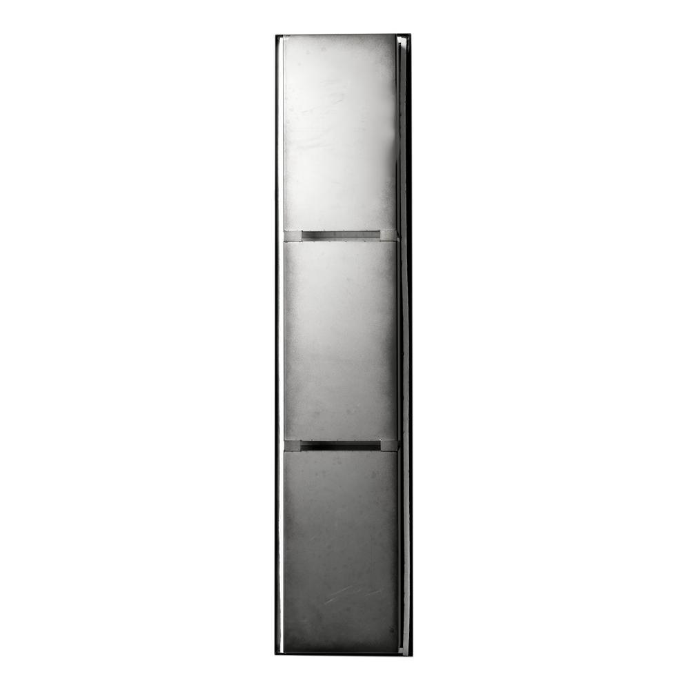 Matte Black 8 in. x 36 in. Stainless Steel Niche - Super Arbor