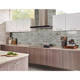 MSI Savoy Interlocking 12 in. x 12 in. x 8mm Glass Mesh-Mounted Mosaic Tile (10 sq. ft. / case)