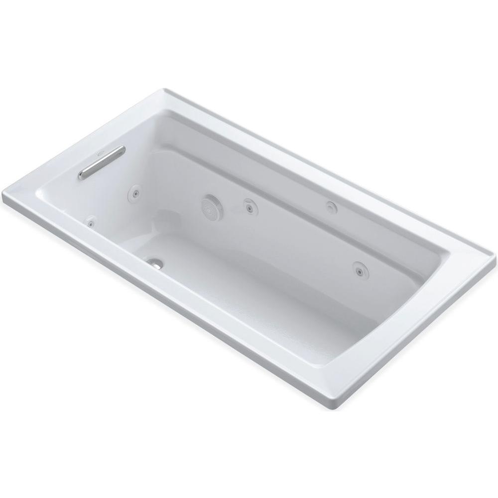 Archer 5 ft. Whirlpool Tub in White - Super Arbor