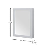 Home Decorators Collection Sturgess 24 in. W x 32 in. H Rectangular Medicine Cabinet with Mirror