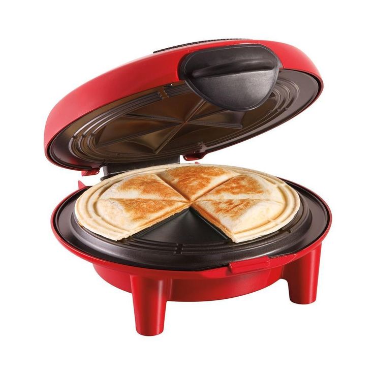 6-Wedge 900 W Red Quesadilla Maker