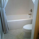 Trenton 72 in. Right Drain Rectangular Alcove Bathtub in White - Super Arbor