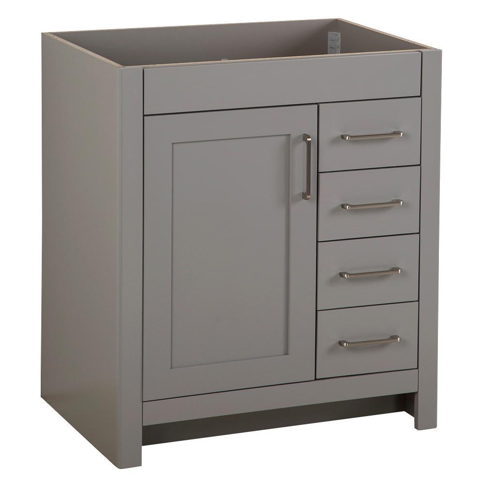 Westcourt 30 in. W x 21 in. D Bathroom Vanity Cabinet Only in Sterling Gray - Super Arbor