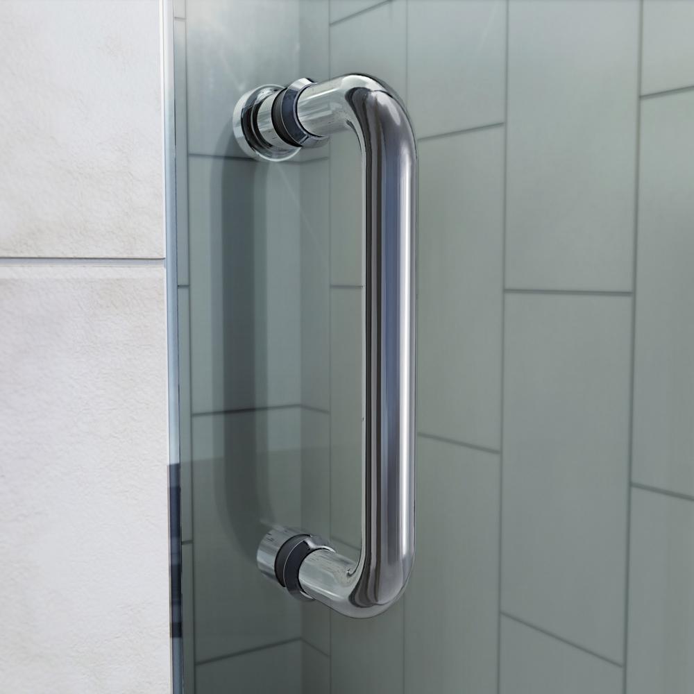 Flex 32 to 36 in. x 72 in. Framed Pivot Shower Door in Chrome - Super Arbor