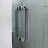Flex 32 to 36 in. x 72 in. Framed Pivot Shower Door in Chrome - Super Arbor
