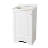 31 in. W Vanity in White with Cultured Marble Vanity Top in White