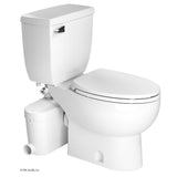 SaniAccess3 2-Piece 1.280 GPF Single Flush Elongated Toilet with .5 HP Macerating Pump in White - Super Arbor