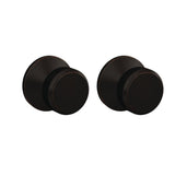 Custom Bowery Matte Black Kinsler Trim Dummy  Door Knob (2-pack) - Super Arbor