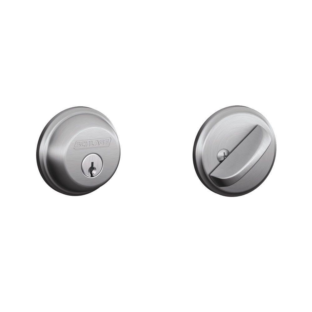 Satin Nickel Single Cylinder Deadbolt - Super Arbor