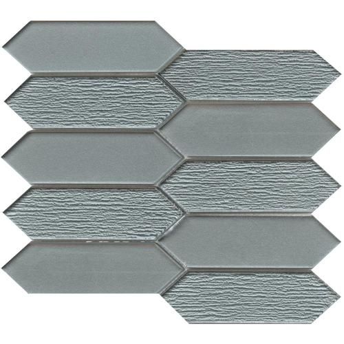 Emser Picket 11-Pack Blue Glass Border Tile (10-in x 10-in)