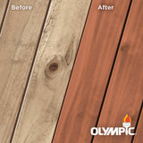 Olympic Maximum 5 gal. Rosewood Semi-Transparent Exterior Stain and Sealant in One - Super Arbor