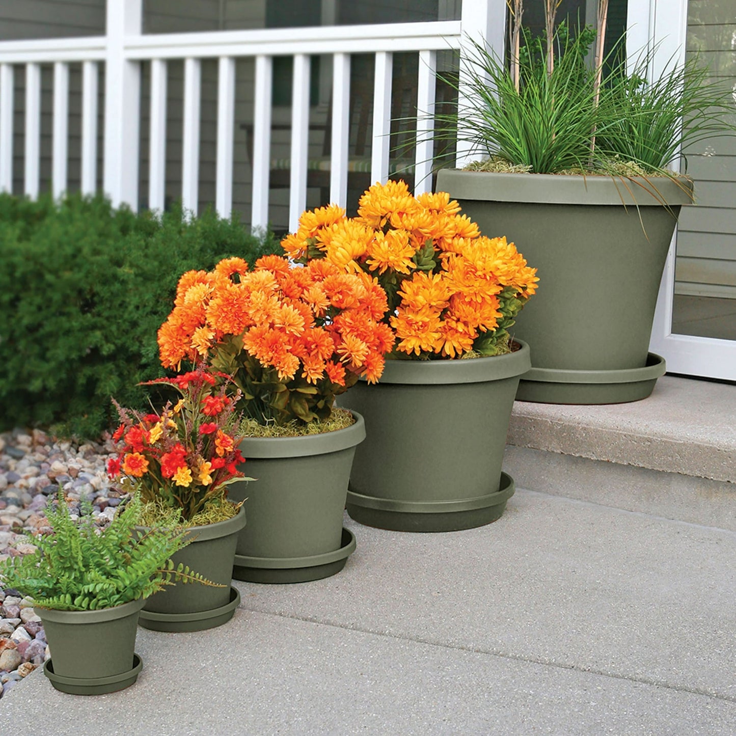Bloem Terra Pot Planter 8" Living Green