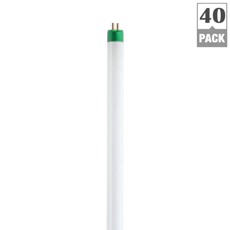 Philips 14-Watt 22 in. Linear T5 Fluorescent Tube Light Bulb Cool White (4100K) Alto (40-Pack)
